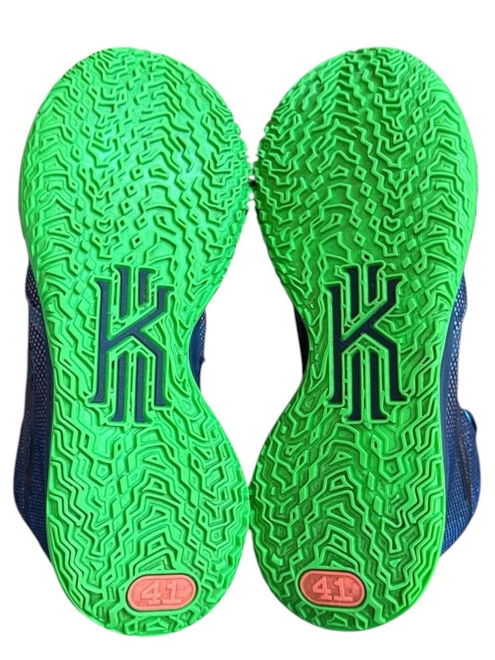 Nike Kyrie 7 Basketball Shoes Sz 8 Blue Green Zoom Air Sneakers Mens Guard Shoes - Picture 2 of 16